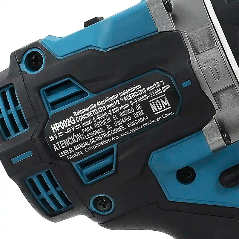 Taladro percutor atornillador Makita XGT 40V Brushless (solo herramienta)