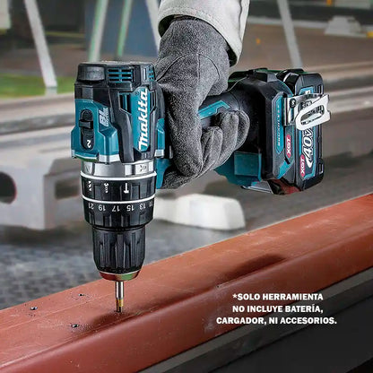 Taladro percutor atornillador Makita XGT 40V Brushless (solo herramienta)