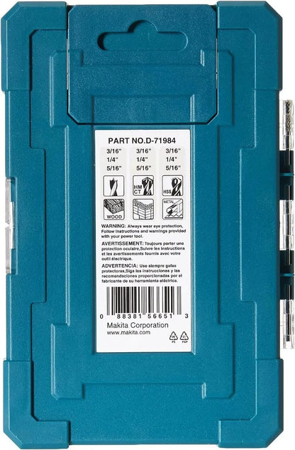 Kit de Rotomartillo Makita HP1630 de 710W y juego de brocas