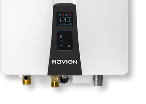 Calentador instantáneo modulante Navien npn-160u para interior o exterior de 25 l/min gas lp
