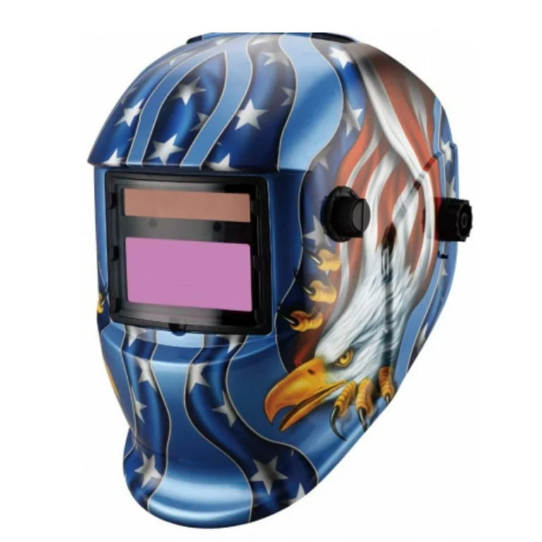 Careta de soldar eléctrica Oakland CE-M13 azul americano