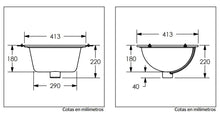 Cargar imagen en el visor de la galería, Lavabo cuadrado bajo cubierta Audaze Urrea
