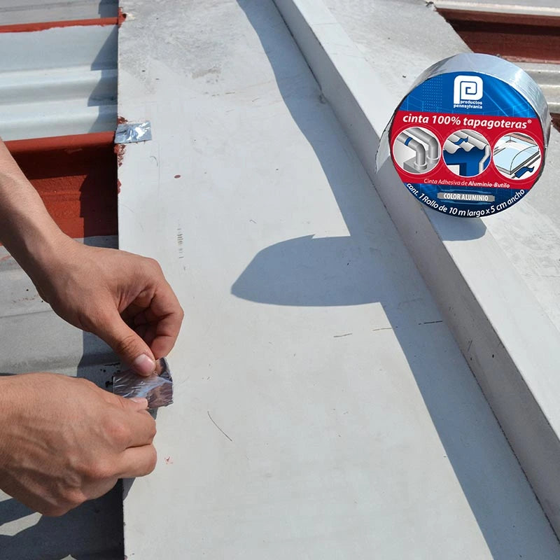Cinta tapagoteras Pennsylvania aluminio de 5 cm x 3 m