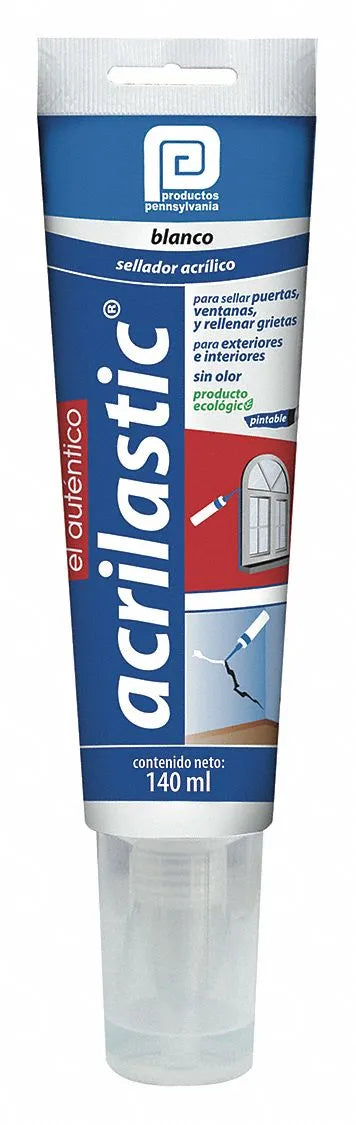 Silicón Pennsylvania Acrilastic blanco 140 ml