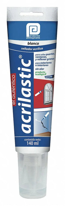Silicón Pennsylvania Acrilastic blanco 140 ml