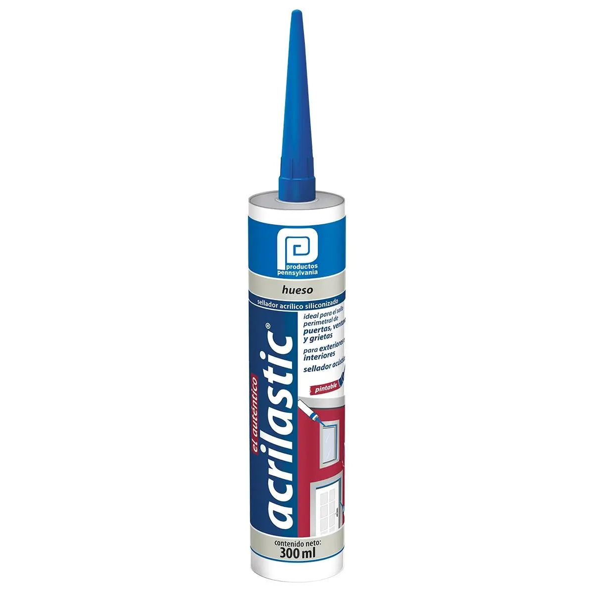Silicón Pennsylvania Acrilastic hueso 300 ml