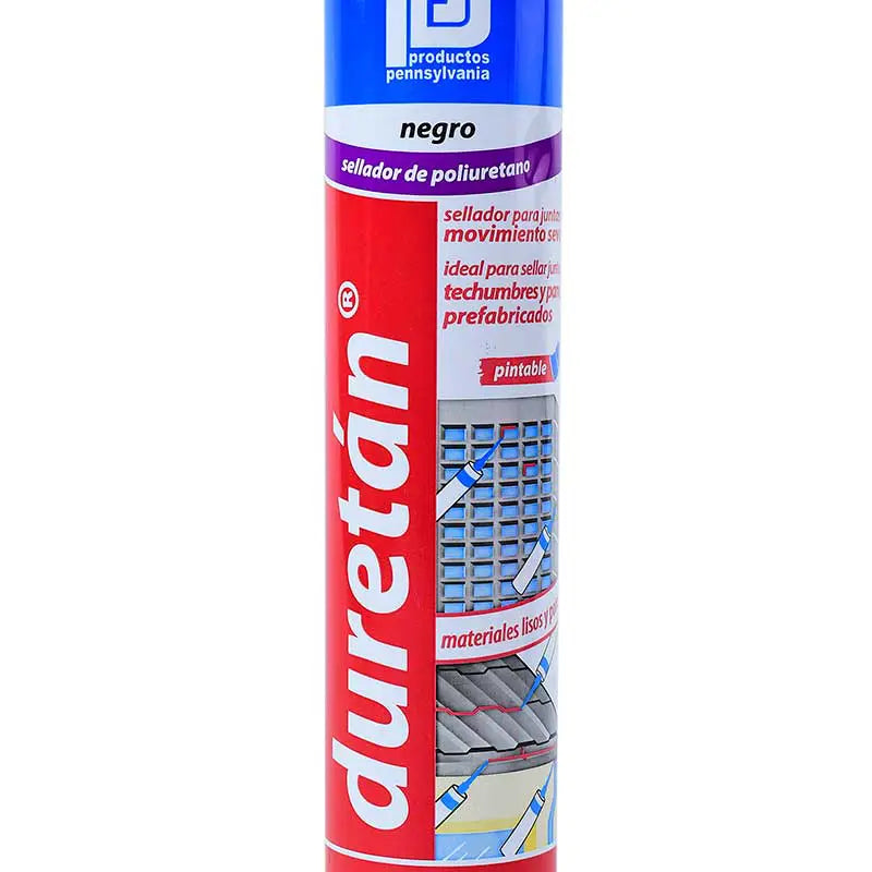 Silicón poliuretano Duretán Pennsylvania negro 300 ml