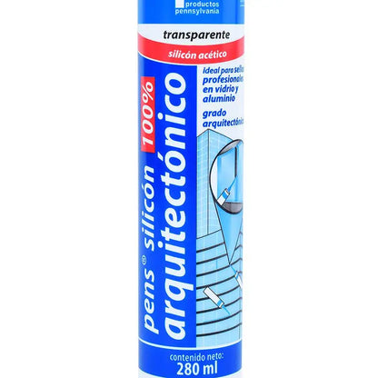 Silicón acético transparente arquitectónico Pennsylvania 280 ml