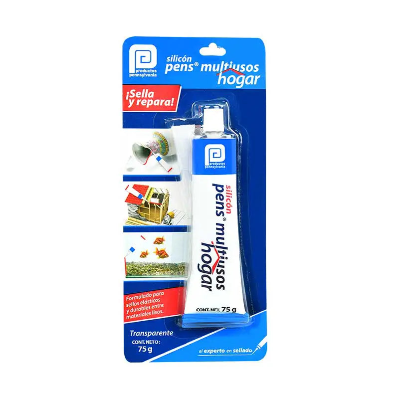 Silicón Pennsylvania multiusos hogar transparente de 75 g