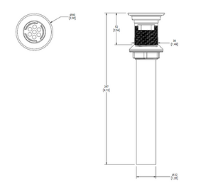 Contrarejilla para lavabo con rebosadero Proyecta