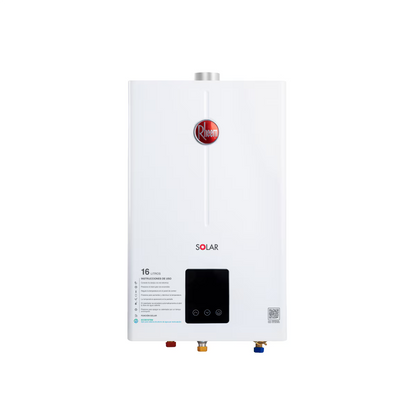 Calentador de agua Instantáneo tiro forzado 16 L/min gas LP 3 Servicios Rheem