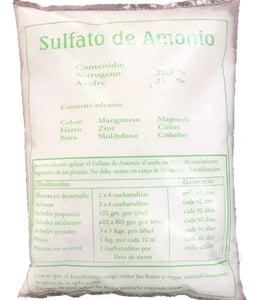 Sulfato de amonio de 1 kg Rancho los molinos