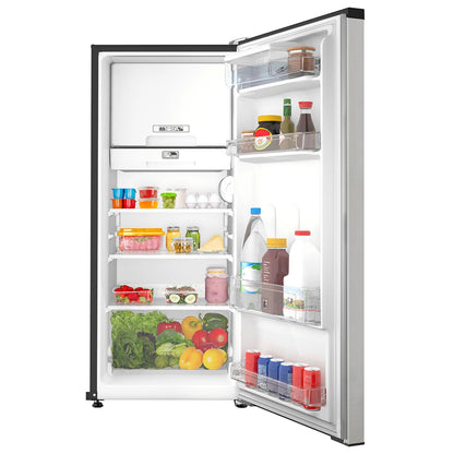 Refrigerador manual Mabe de 210L acero inoxidable mate