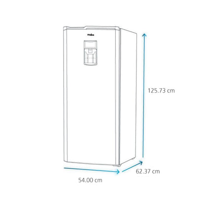 Refrigerador manual Mabe de 210L acero inoxidable mate