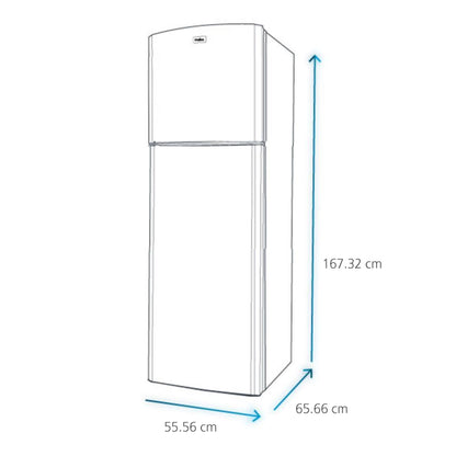 Refrigerador automático Mabe de 250L acero inoxidable mate