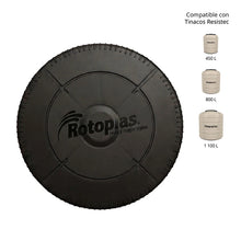 Tapa negra para tinaco de 55 cm Rotoplas Resistec