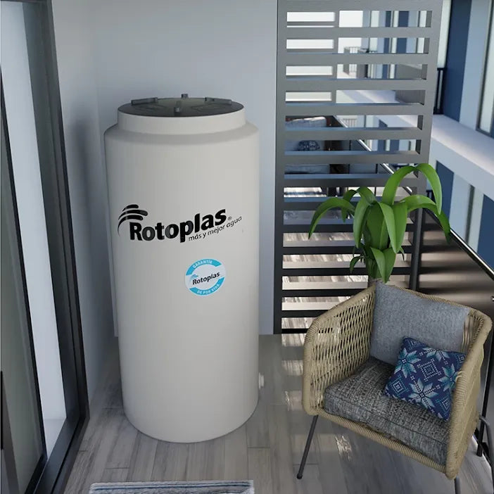 Tinaco Rotoplas vertical de 1,000 litros con accesorios