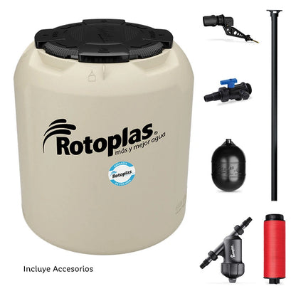 Tinaco Rotoplas Plus+ equipado de 450 litros