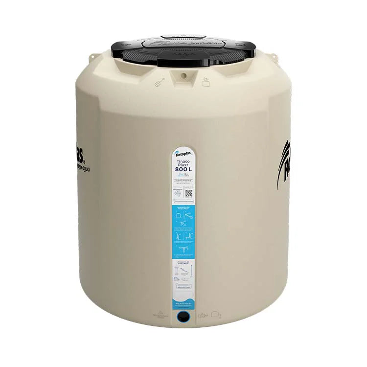 Tinaco Rotoplas Plus+ equipado de 800 litros