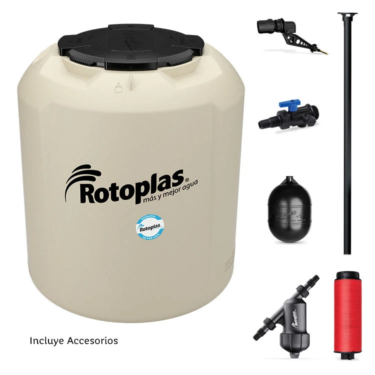 Tinaco Rotoplas Plus+ equipado de 800 litros
