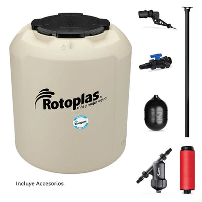 Tinaco Rotoplas Plus+ equipado de 800 litros