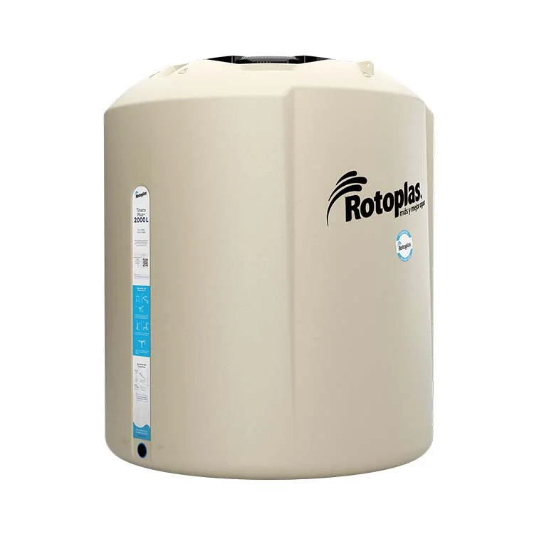 Tinaco Rotoplas Plus+ equipado de 2000 litros