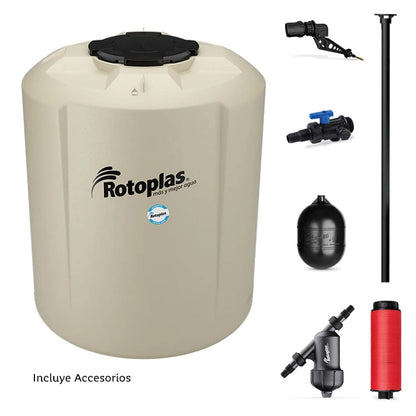 Tinaco Rotoplas Plus+ equipado 2,500 litros