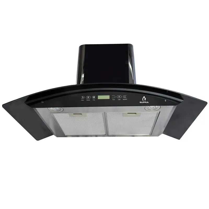 Campana de cocina extractora Skyfall Supra de 87 cm color negro