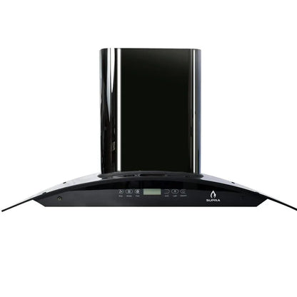 Campana de cocina extractora Skyfall Supra de 87 cm color negro