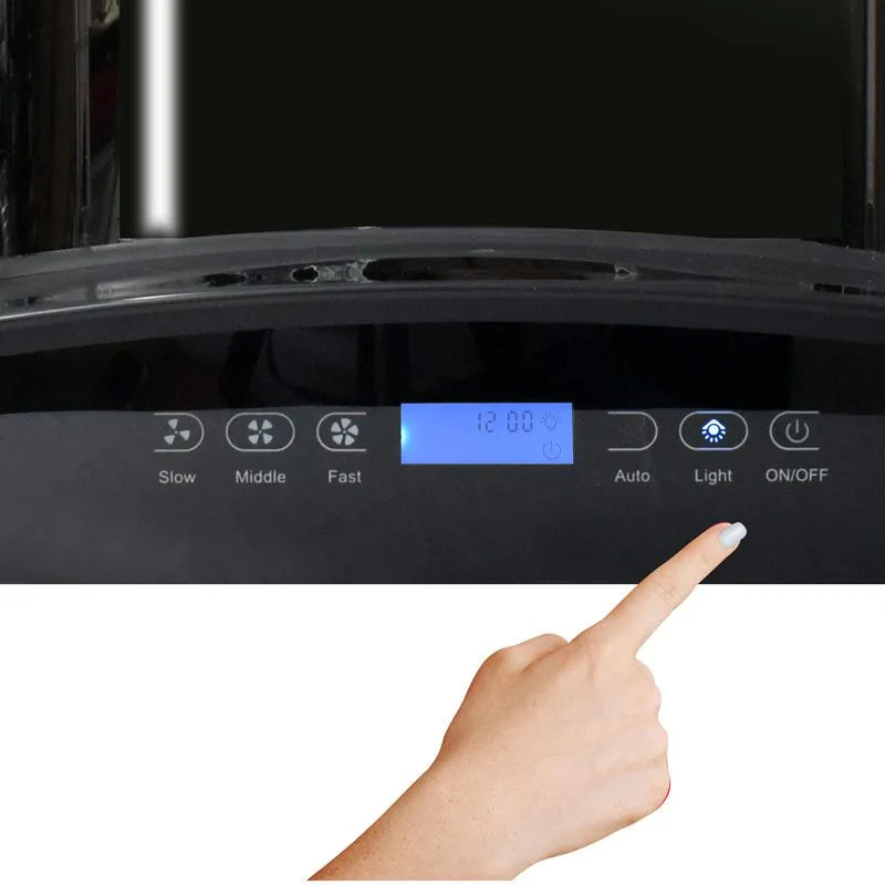 Campana de cocina extractora Skyfall Supra de 87 cm color negro