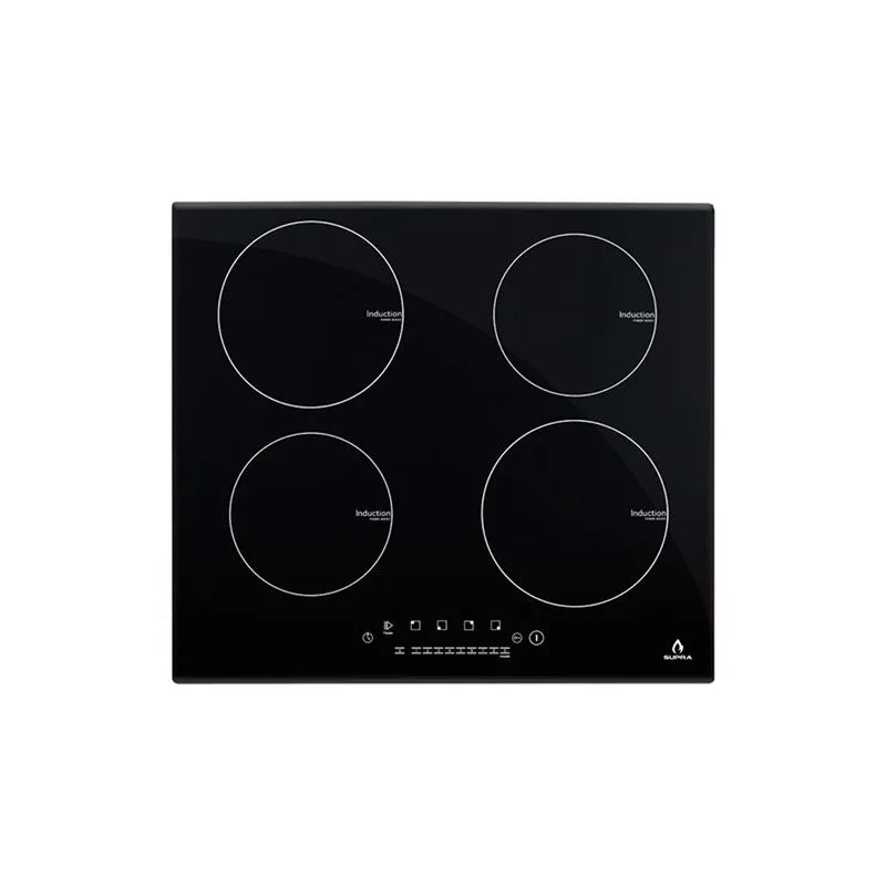 Parrilla de inducción empotrable de cristal templado 4 quemadores Supra 4Q-IN-110V