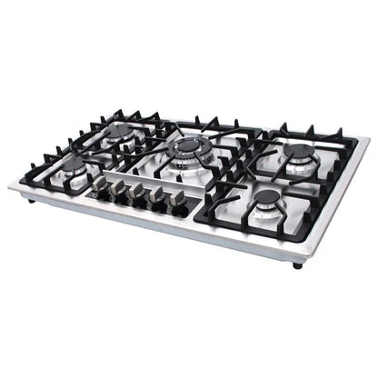 Parrilla de gas empotrable de 5 quemadores 5Q-ES-87 Supra