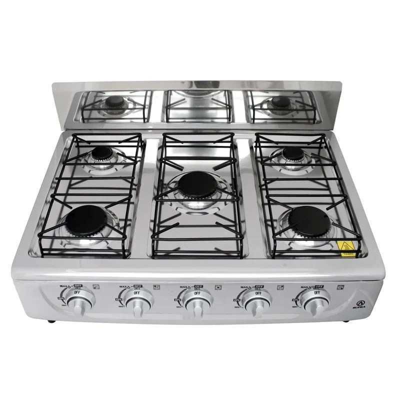 Parrilla de gas de sobreponer con 5 quemadores Supra 5Q-TA