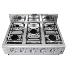 Parrilla de gas de sobreponer con 5 quemadores Supra 5Q-TA