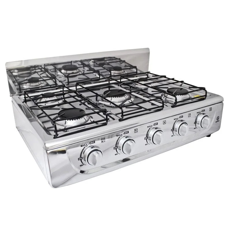 Parrilla de gas de sobreponer con 5 quemadores Supra 5Q-TA