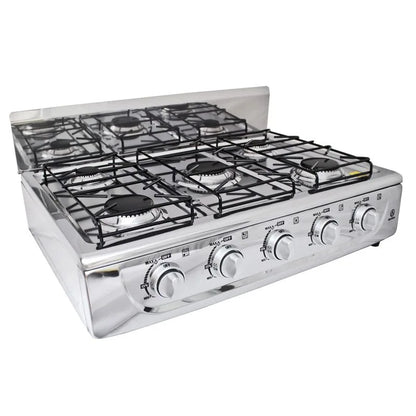 Parrilla de gas de sobreponer con 5 quemadores Supra 5Q-TA