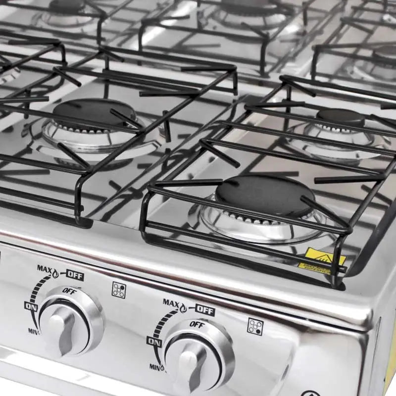 Parrilla de gas de sobreponer con 5 quemadores Supra 5Q-TA