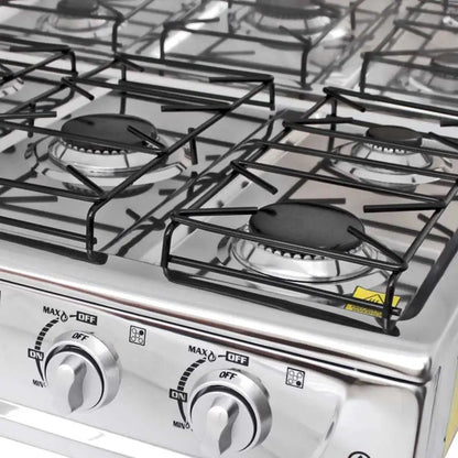 Parrilla de gas de sobreponer con 5 quemadores Supra 5Q-TA