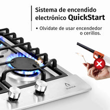 Parrilla de gas Quantum 76 Supra empotrable con 5 quemadores