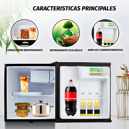 Frigobar Vail Supra negro de 47 litros con congelador