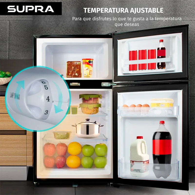 Frigobar Whistler Supra negro de 89L con congelador