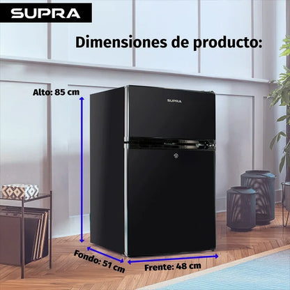 Frigobar Whistler Supra negro de 89L con congelador