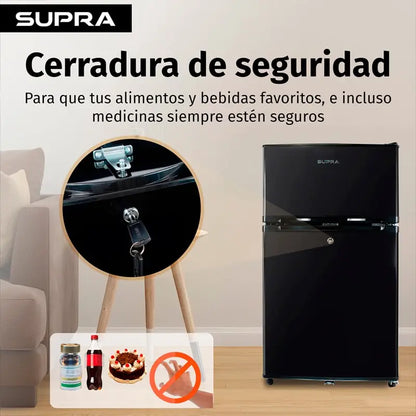 Frigobar Whistler Supra negro de 89L con congelador