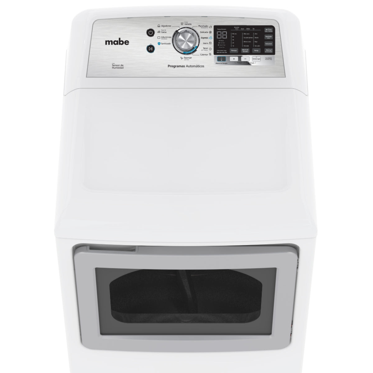 Secadora Mabe a gas lp de 7.4 cu.ft blanca con sanitizado
