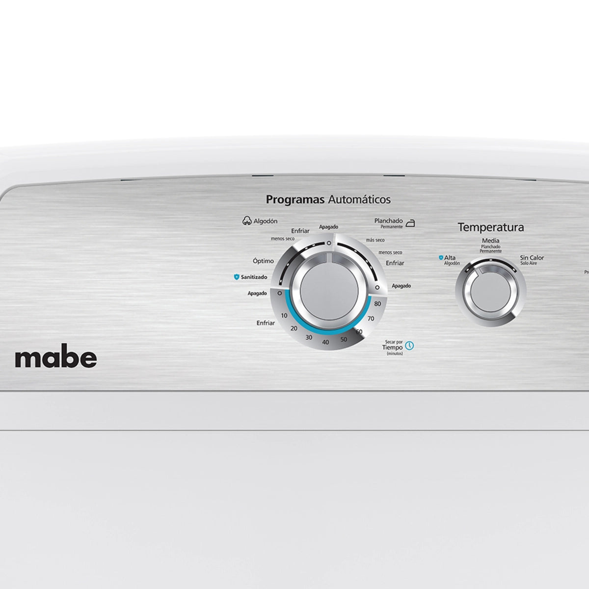 Secadora a gas lp Mabe de 6.2 cuft. blanca con sanitizado