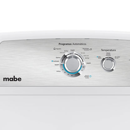 Secadora a gas lp Mabe de 6.2 cuft. blanca con sanitizado