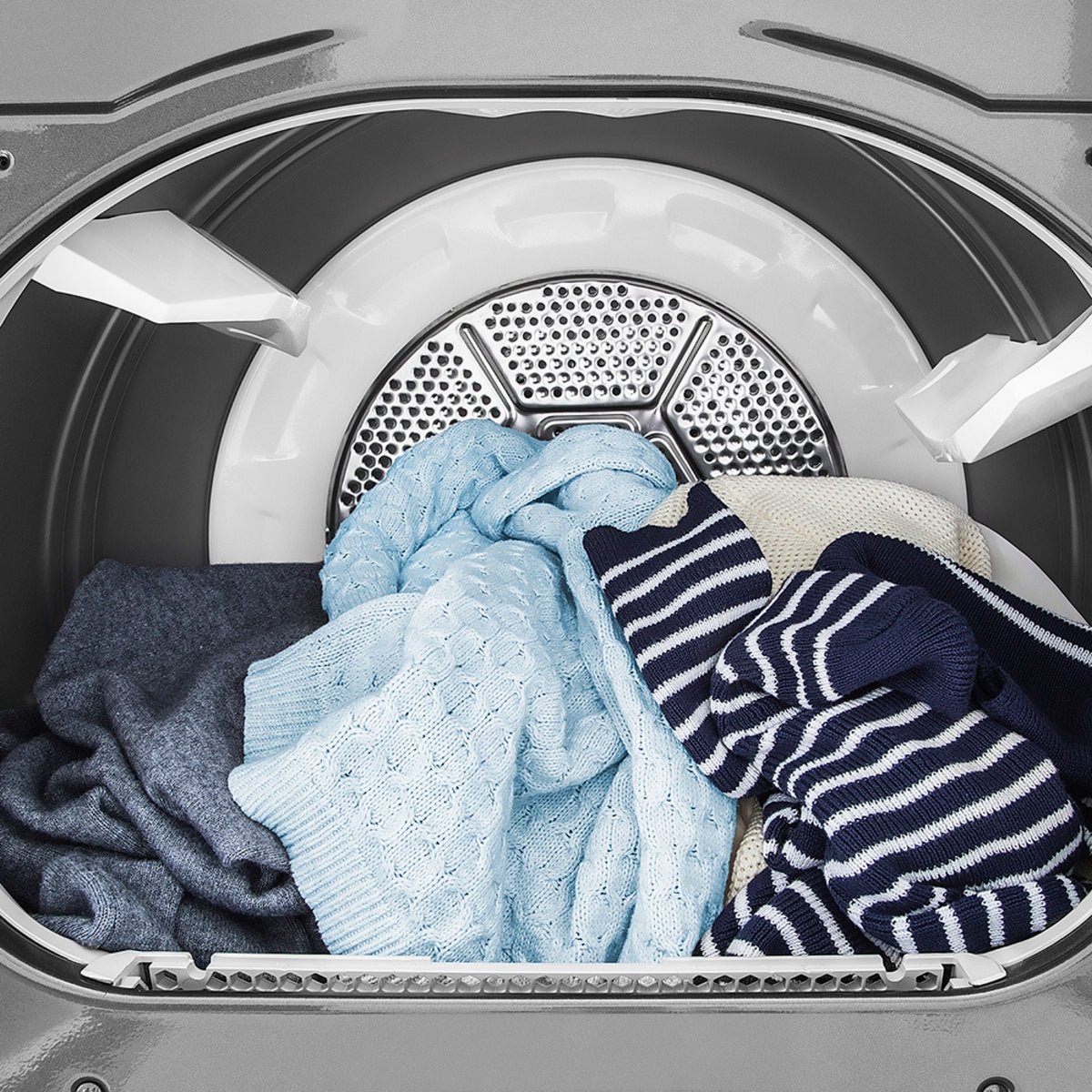 Secadora a gas lp Mabe de 6.2 cuft. blanca con sanitizado