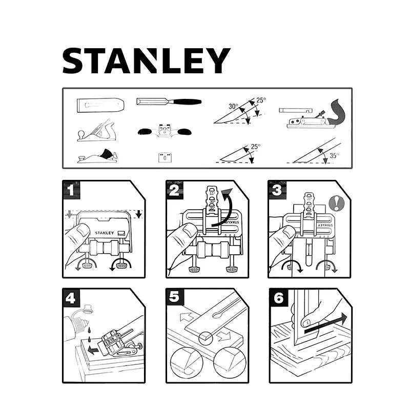 Kit Stanley 16-050LA para afilar cuchillas de cepillos y formones