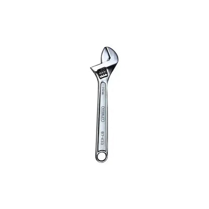 Llave ajustable Stanley cromada de 10" con escala métrica y pulgadas