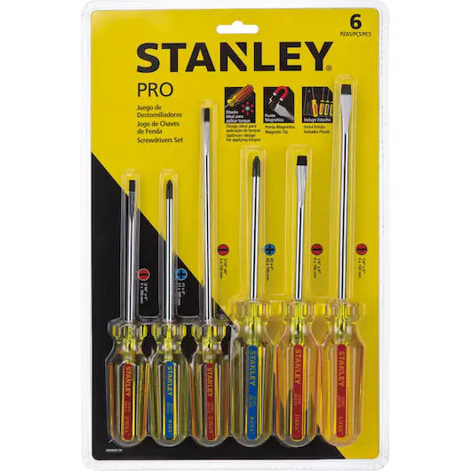 Juego de 6 destornilladores Stanley Pro STHT69170